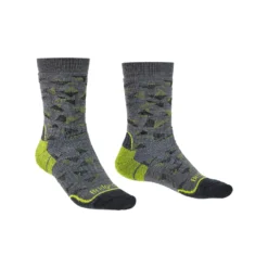 Bridgedale Mens Hike Mid Weight Performance Socks -Nomad Outdoor bridgedale mens midweight merino performance boot cut socks greypattern 1 scaled
