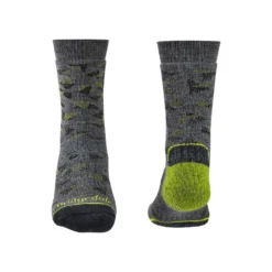 Bridgedale Mens Hike Mid Weight Performance Socks -Nomad Outdoor bridgedale mens midweight merino performance boot cut socks greypattern 2 scaled