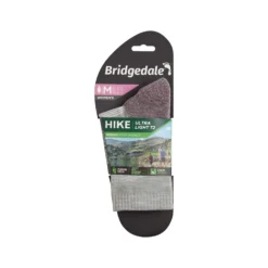 Bridgedale Womens Hike Ultra Light T2 Performance Socks -Nomad Outdoor bridgedale womens ultralight merino t2 performance crew aubergine 3 scaled