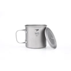 Single-Wall Titanium Mug With Lid
