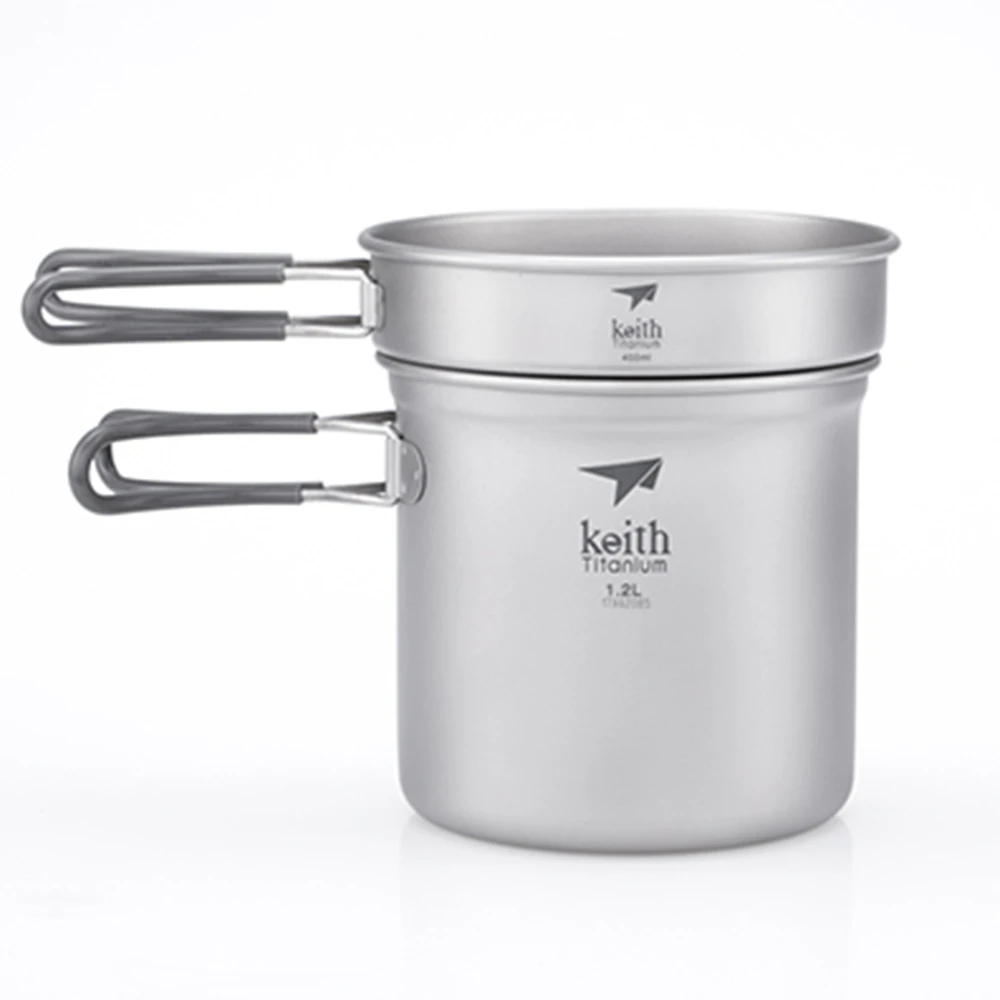 2-Piece Titanium Pot And Pan Cook Set 1 2-Piece Titanium Pot And Pan Cook Set