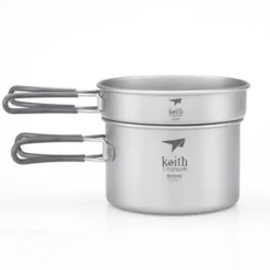 2-Piece Titanium Pot And Pan Cook Set 8 2-Piece Titanium Pot And Pan Cook Set -Nomad Outdoor keithtitaniumcampPotset8003842