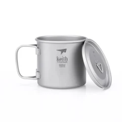 Single-Wall Titanium Mug With Lid -Nomad Outdoor keithtitaniumsinglewallCupwithlid