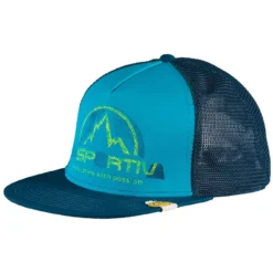 La Sportiva LS Trucker Hat 18 La Sportiva LS Trucker Hat -Nomad Outdoor la sportiva climbing clothing LS trucker hat opal tropical blue