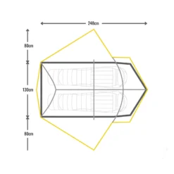 Krypton 2 Tent Integral Pitch - Lightweight 4 Season Tent -Nomad Outdoor mont krypton 4 season tent lemongrass 13