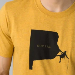 Prana Social Climber Journeyman Tee -Nomad Outdoor prana mens social climber journeyman tee marigold heather 3