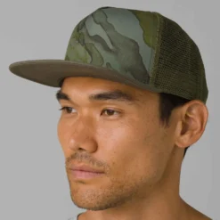 Prana Vista Trucker Hat -Nomad Outdoor prana unisex vista trucker hat rye green camo 1