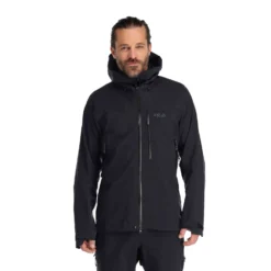 Rab Firewall Jacket -Nomad Outdoor rab mens firewall waterproof jacket black 1