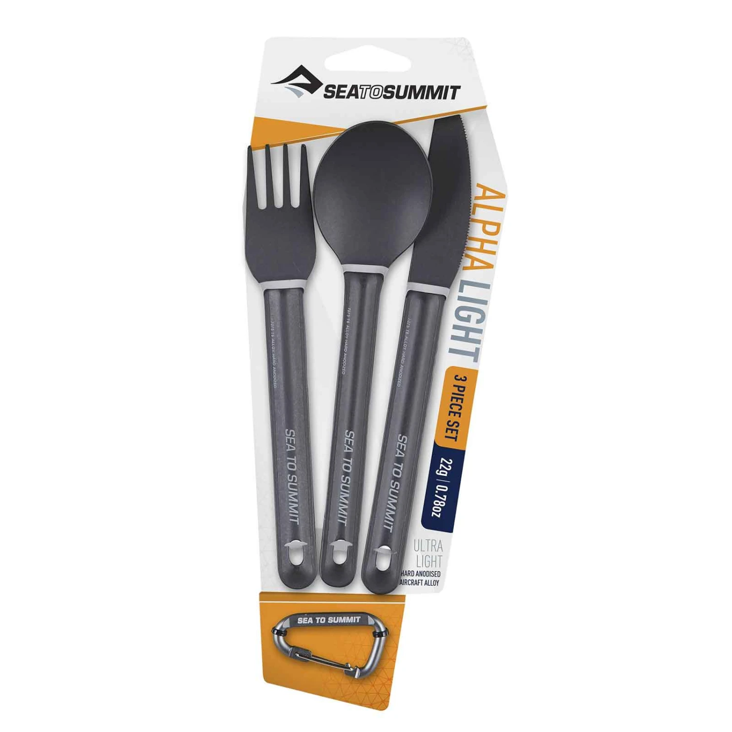 Sea To Summit Alphalight Cutlery Set 3 Piece Knife, Fork & Spoon 1 Sea To Summit Alphalight Cutlery Set 3 Piece Knife, Fork & Spoon