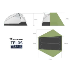 Sea To Summit Telos TR2 Plus Tent - Two Person Lightweight Hiking -Nomad Outdoor sea to summit telos TR2 PLUS ultralight backpacking tent 8 dimensions