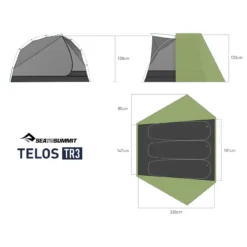Sea To Summit Telos TR3 Tent - Three Person Lightweight Hiking -Nomad Outdoor sea to summit telos TR3 ultralight backpacking tent 10