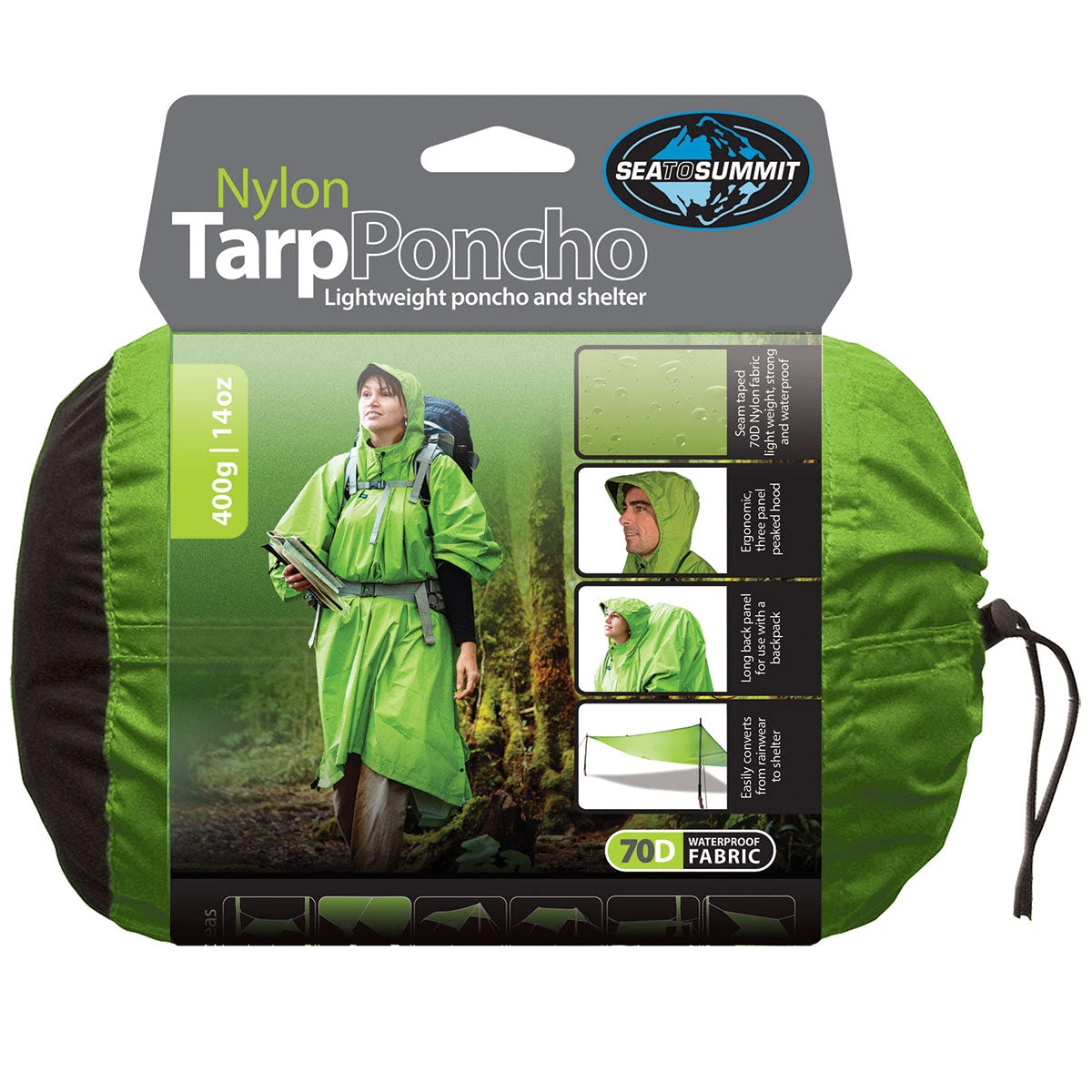 Sea To Summit Nylon Tarp Poncho 1 Sea To Summit Nylon Tarp Poncho