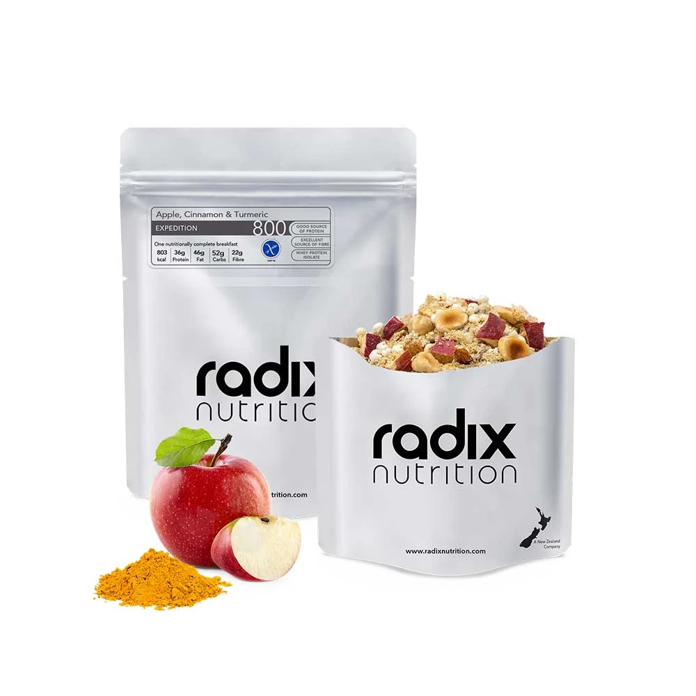 Nomad Outdoor -Nomad Outdoor radix nutrition freeze dried food expedition 800 breakfast apple cinnamon tumeric 1